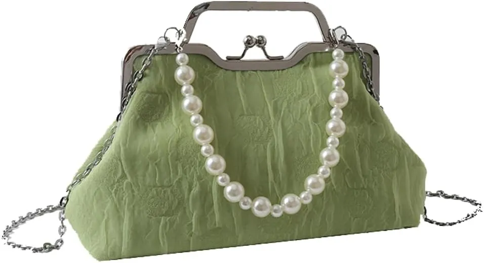 Fairy Chic Bag for Women Soft Nylon Crossbody Hobo Shoulder Bag Aesthetic Clutch Underarm Purse Handbag