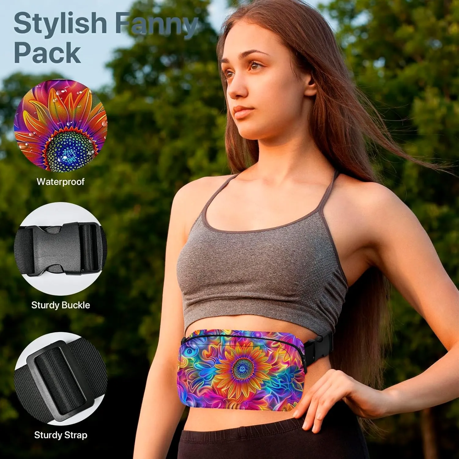 Fanny Pack for Women Belt Bag Fashion Waist Bags with Adjustable Strap Waist Pack Traveling Waist Pouch Running Hiking Workout, Yellow, Casual, Fashionable,