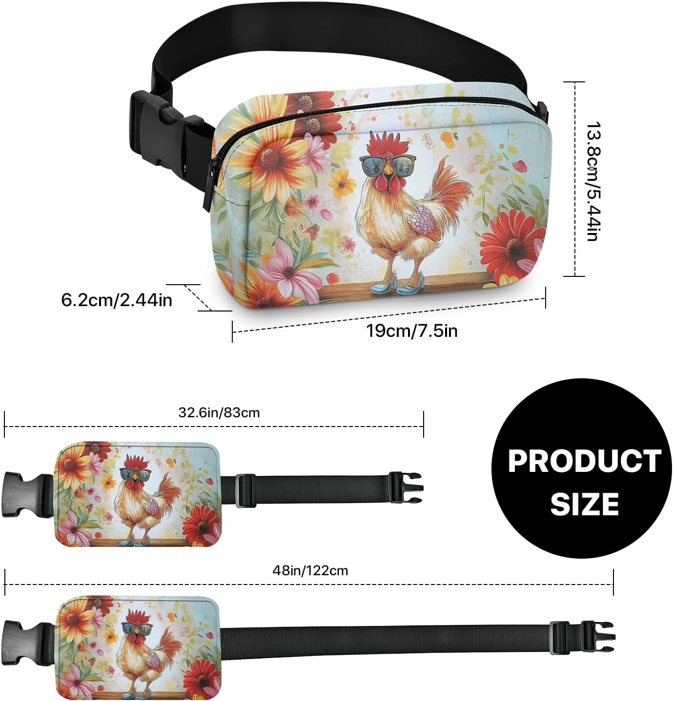Fanny Pack for Women Belt Bag Lightweight Waist Bags Waterproof Purse with Adjustable Straps Wallet Casual Presents Travel Workout, Green, Small, Fanny Pack
