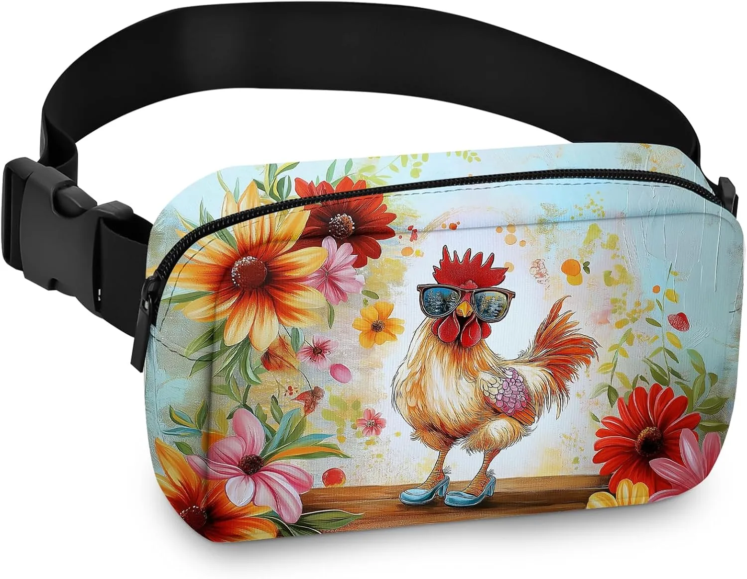 Fanny Pack for Women Belt Bag Lightweight Waist Bags Waterproof Purse with Adjustable Straps Wallet Casual Presents Travel Workout, Green, Small, Fanny Pack