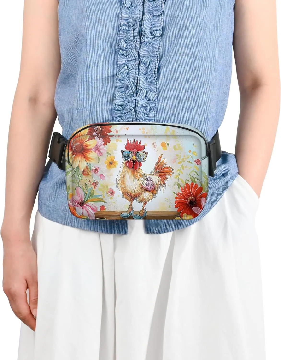 Fanny Pack for Women Belt Bag Lightweight Waist Bags Waterproof Purse with Adjustable Straps Wallet Casual Presents Travel Workout, Green, Small, Fanny Pack