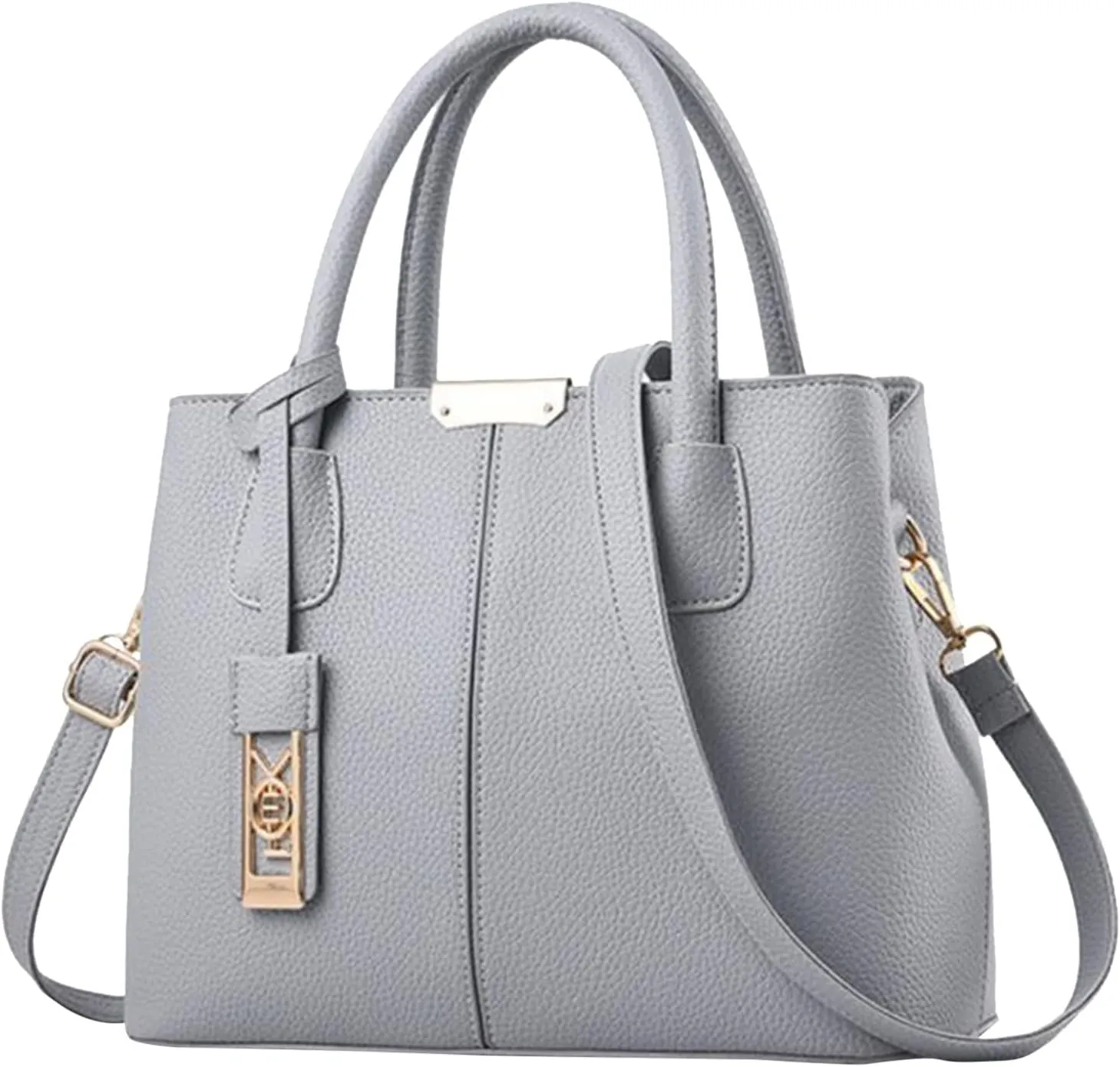 Fashion Handbag Simple Bag Large Capacity One Shoulder Women Bags Messenger Bags for Kids Girl (Grey, One Size)