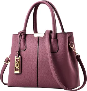 Fashion Handbag Simple Bag Large Capacity One Shoulder Women Bags Messenger Bags for Kids Girl (Purple, One Size)