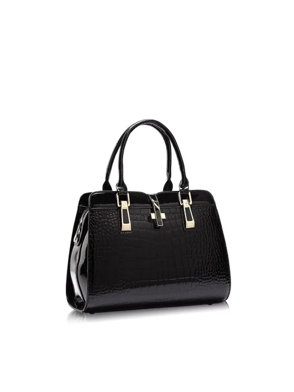 Fashion Simple Bright leather Handbag