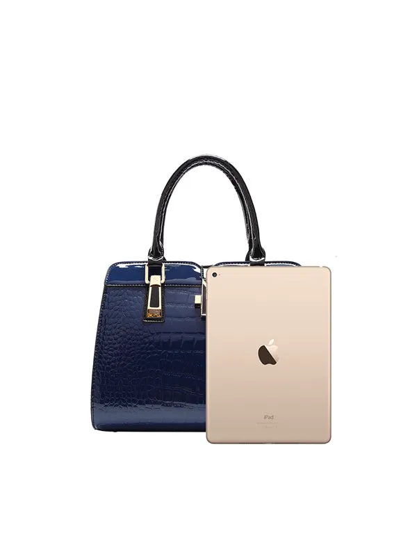 Fashion Simple Bright leather Handbag