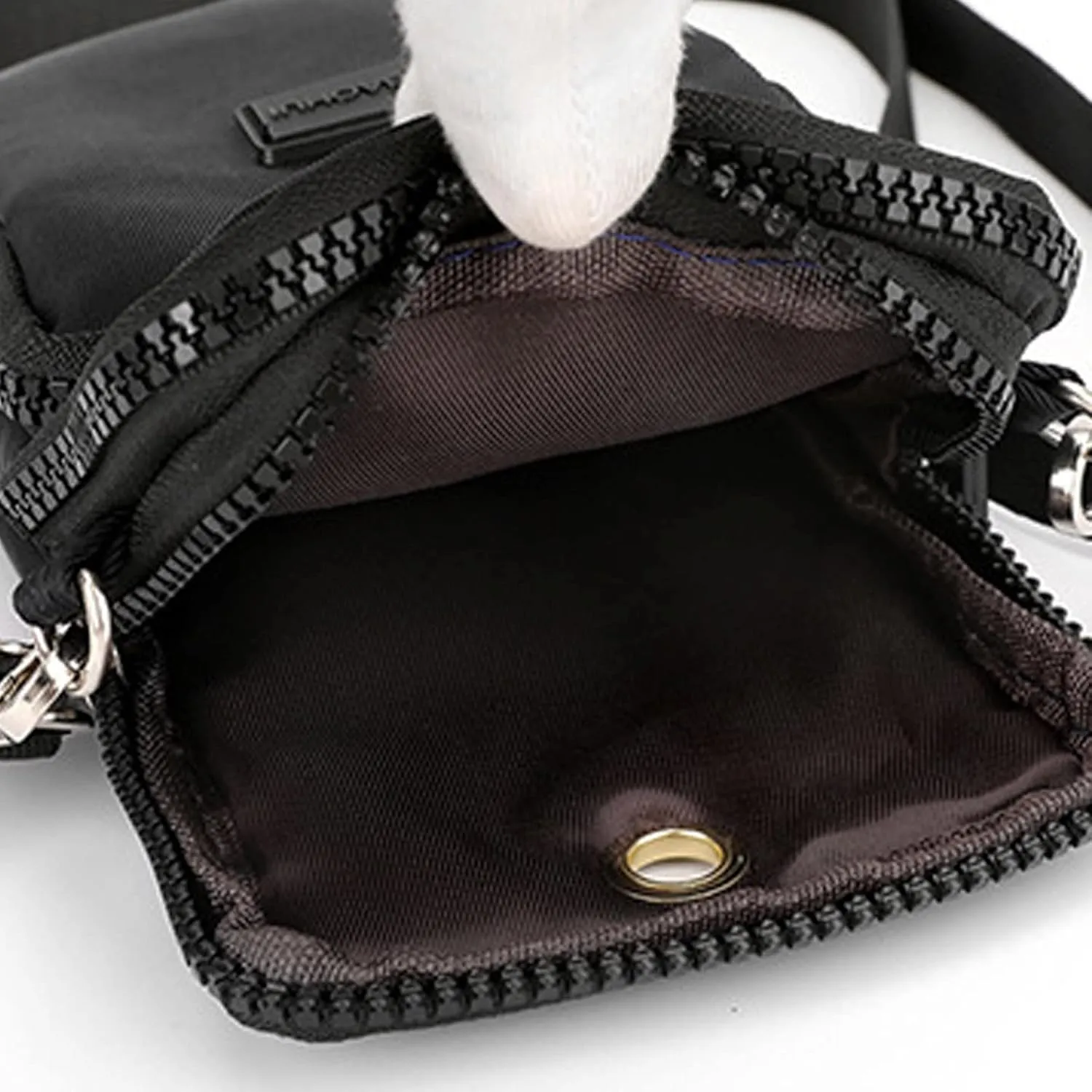 Fashion Women's Shoulder Handbag Solid Color Non Printing Zipper Messenger Bag Mobile Phone Bags Nylon (Green, One Size)