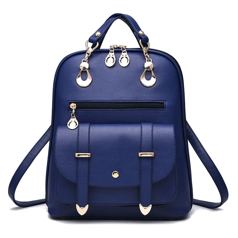 Fashionable PU Leather Dual-Use Backpack - GlamzLife