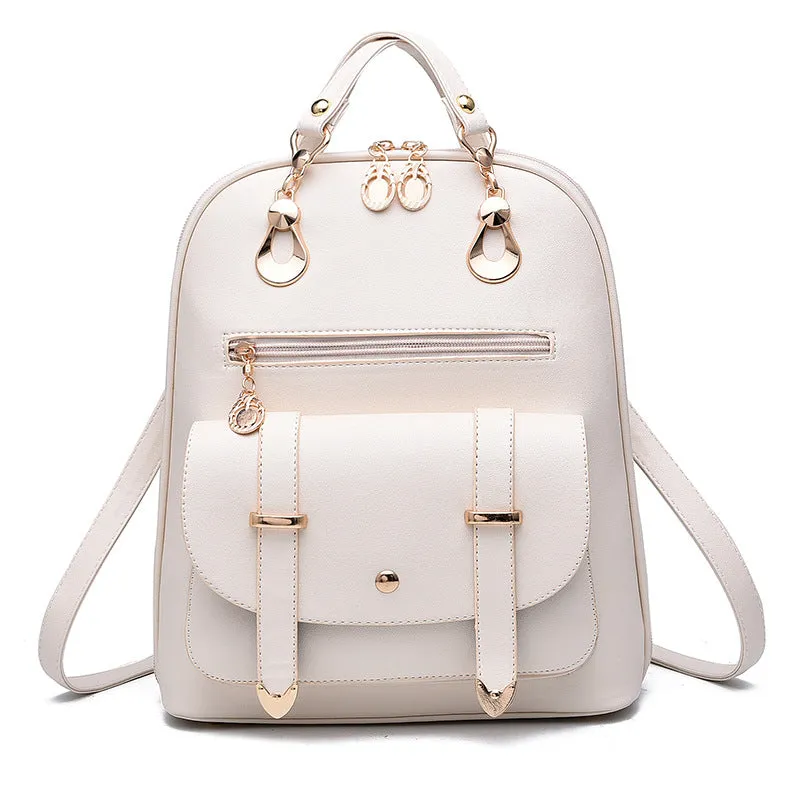 Fashionable PU Leather Dual-Use Backpack - GlamzLife