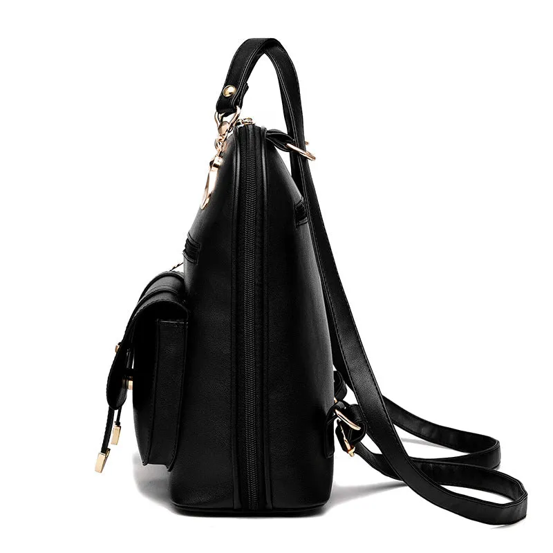Fashionable PU Leather Dual-Use Backpack - GlamzLife