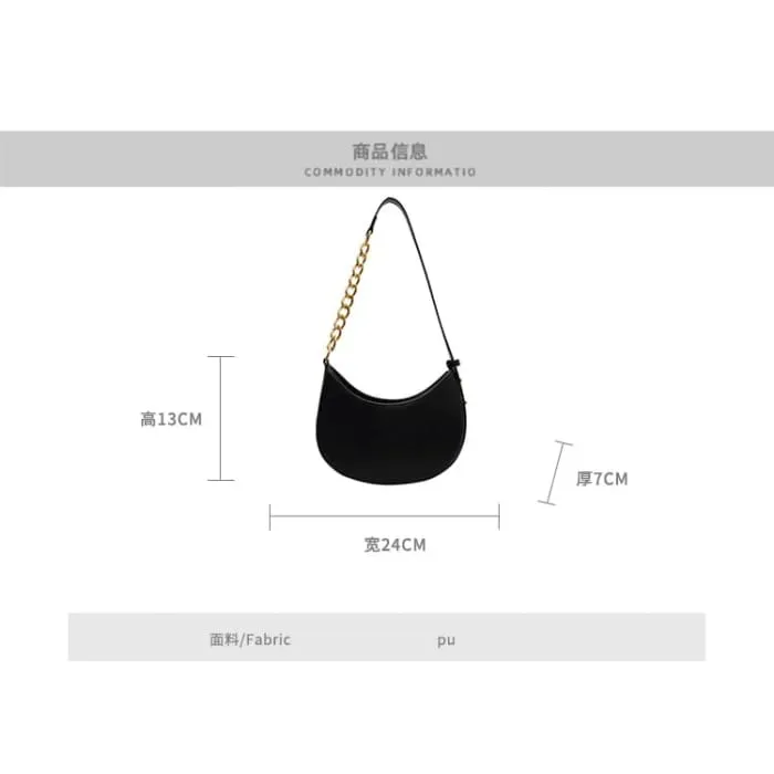 Faux Leather Hobo Bag