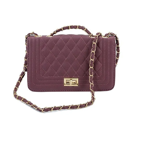 Faux Leather Quilted Fashion Bag
