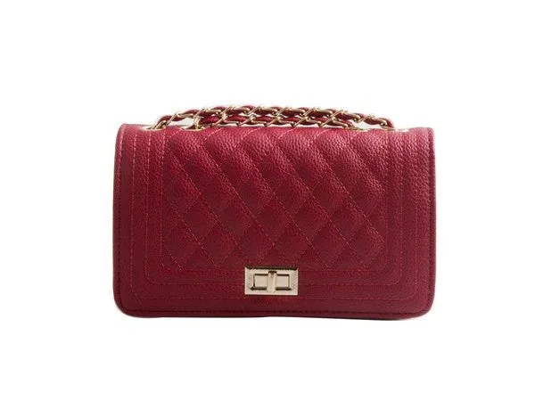 Faux Leather Quilted Fashion Bag