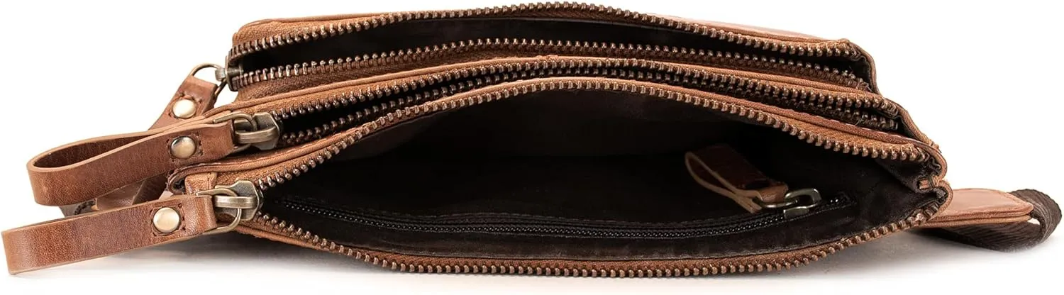 Fa.Volmer  Bum Bag/Belt Bag/Waist Bag in Real Leather for Men and Women | Black or Brown | Adjustable Strap up to 118 cm