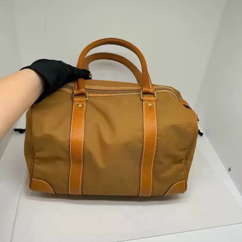 Fendi Mustard Yellow Boston Bag Vintage Pillow Style Handbag