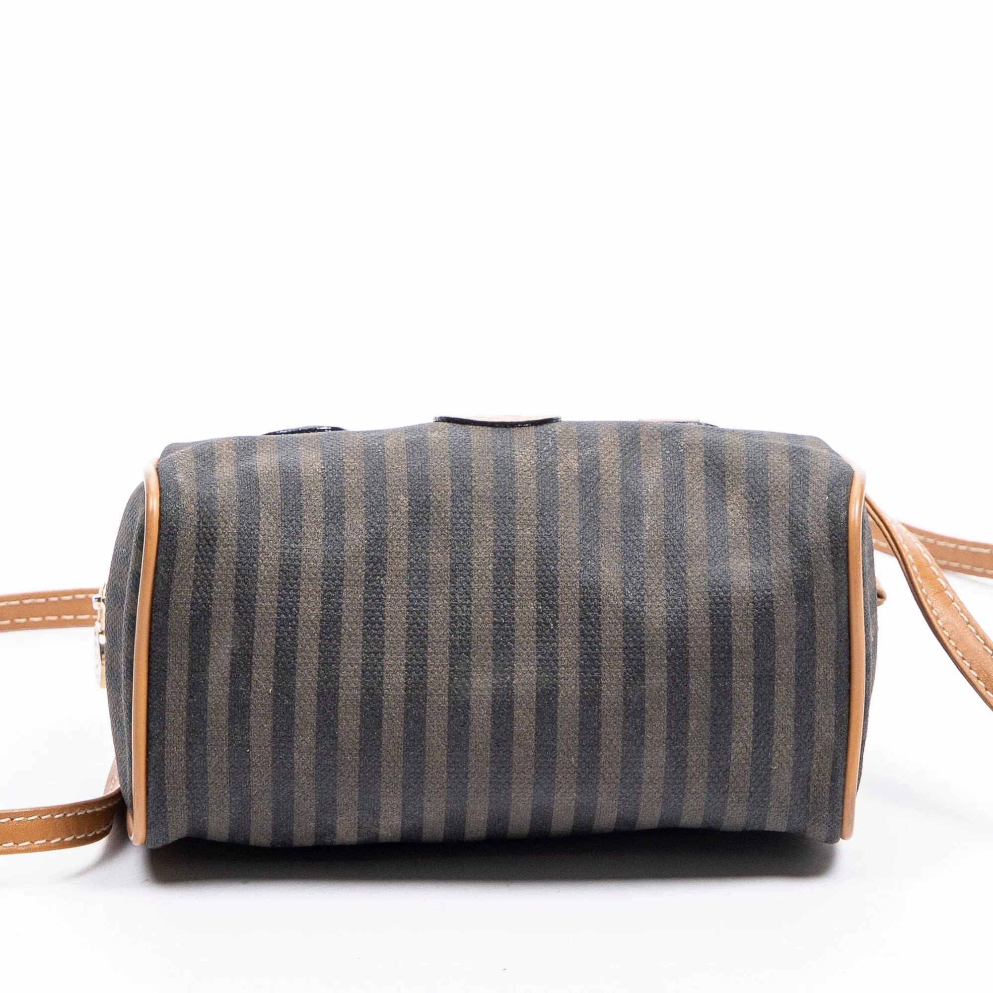 Fendi Vintage Pequin Mini Boston Shoulder Bag - AWC1615