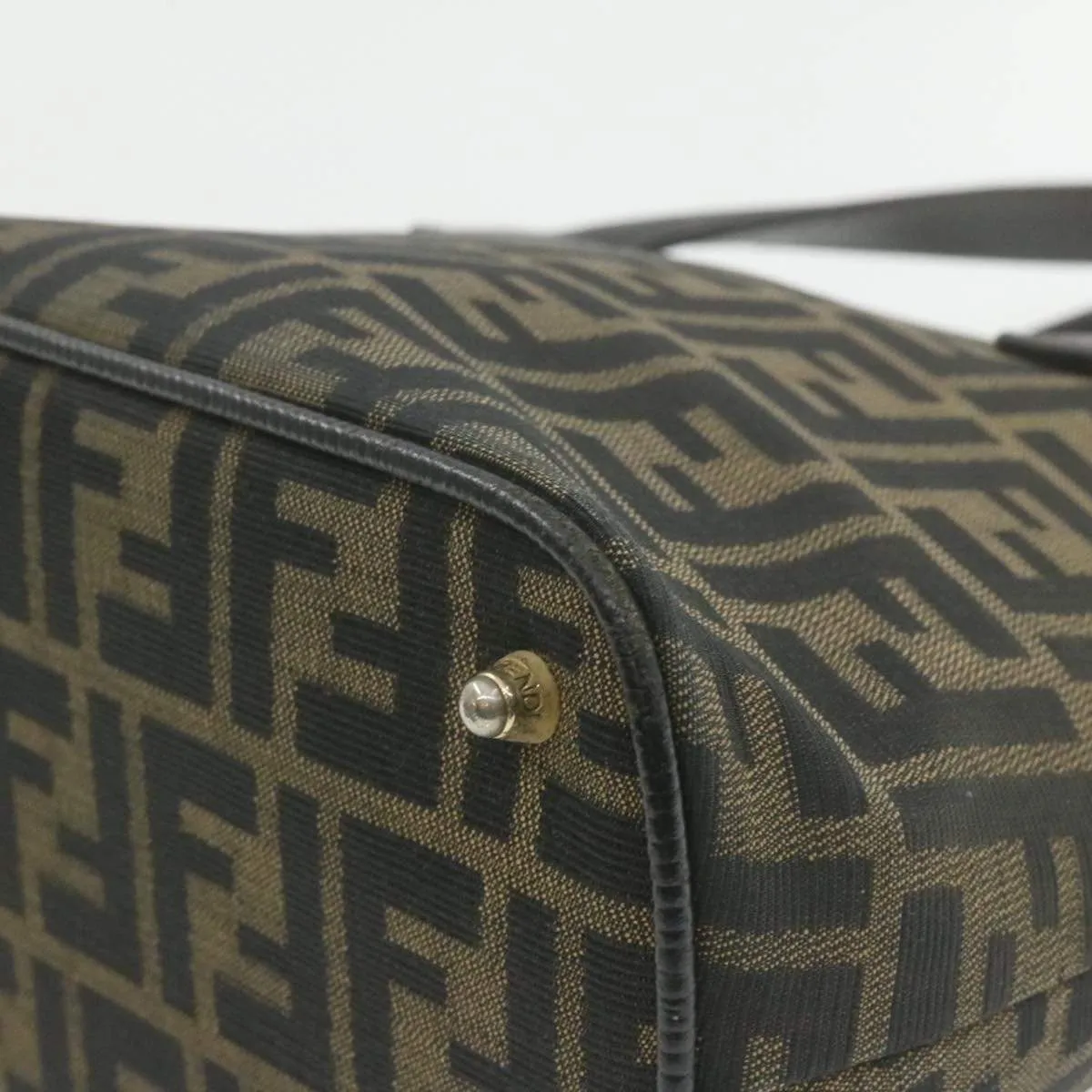 FENDI Vintage Zucca Canvas Hand Bag AWL1087