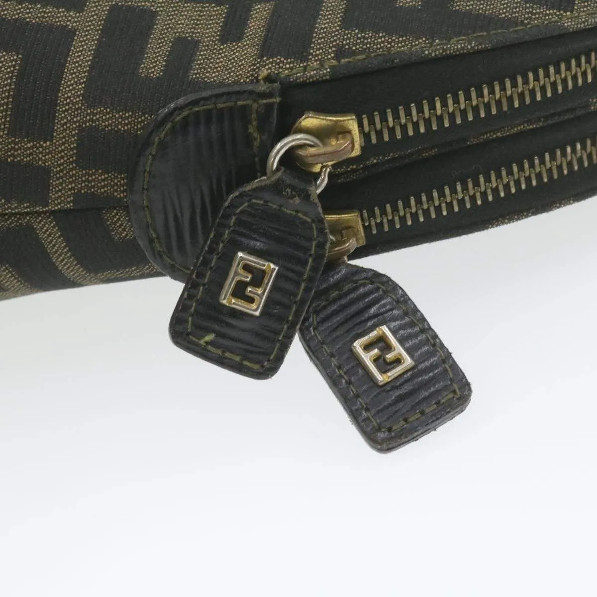 FENDI Vintage Zucca Canvas Hand Bag AWL1087