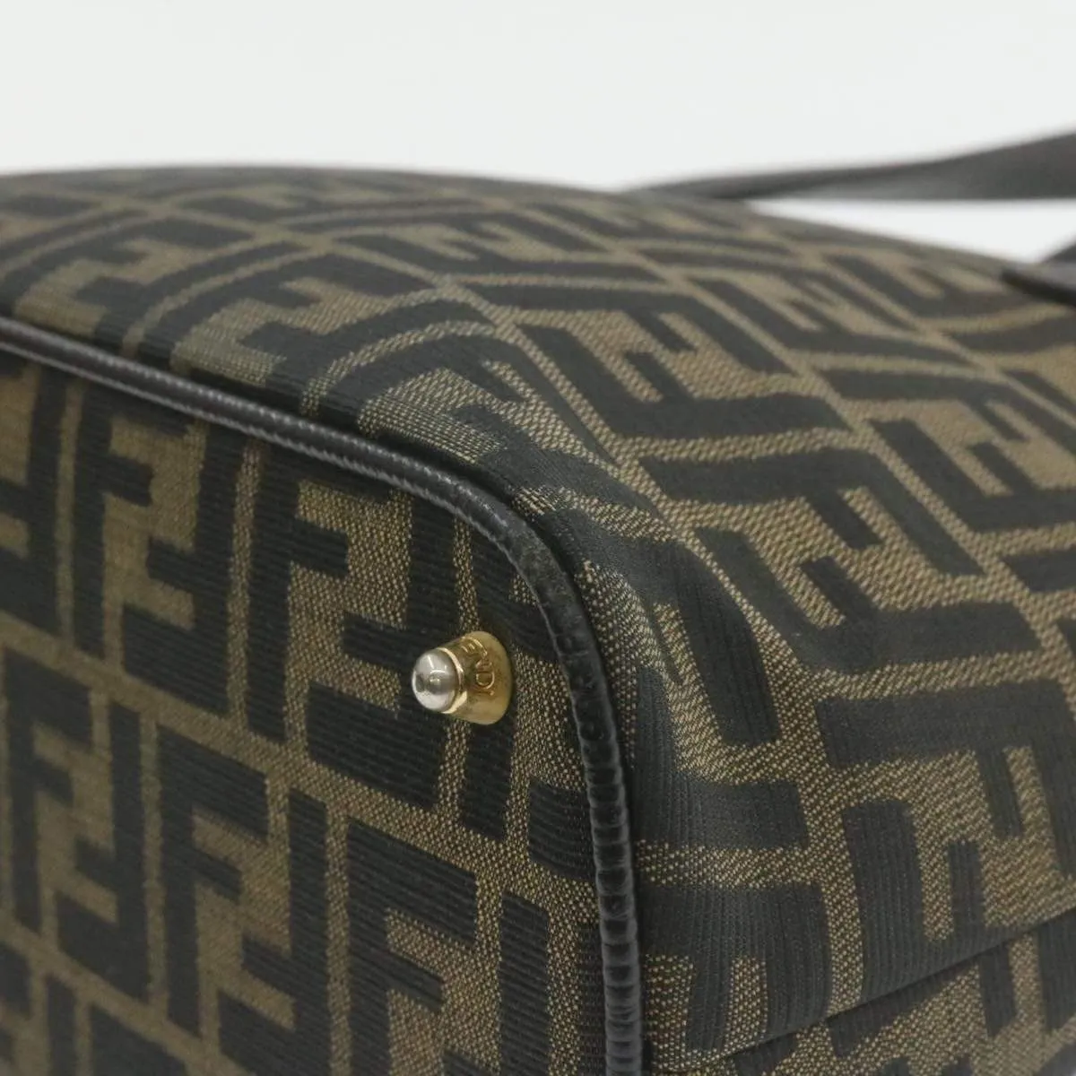 FENDI Vintage Zucca Canvas Hand Bag AWL1087