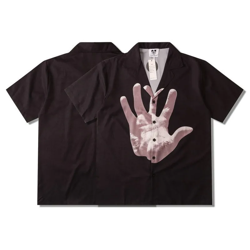 Fire Flame Harajuku Oversized Streetwear Shirt
