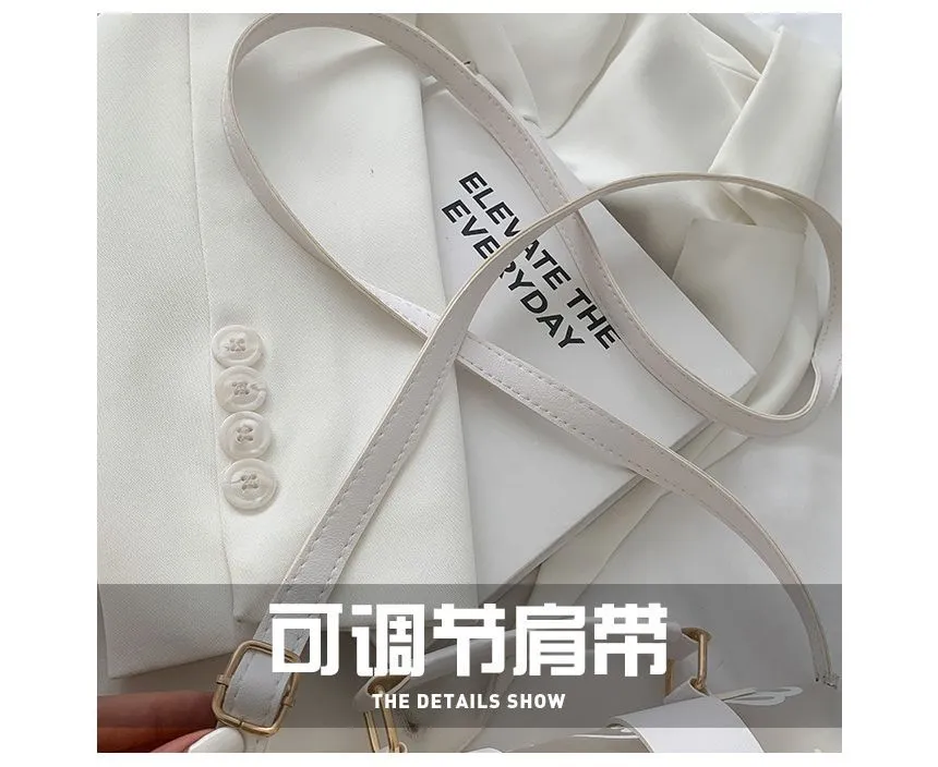 Flap Graffiti Transparent Crossbody Bag