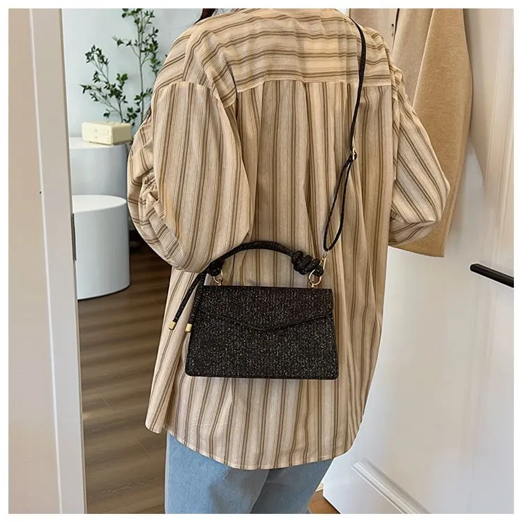 Flap Tweed Crossbody Bag