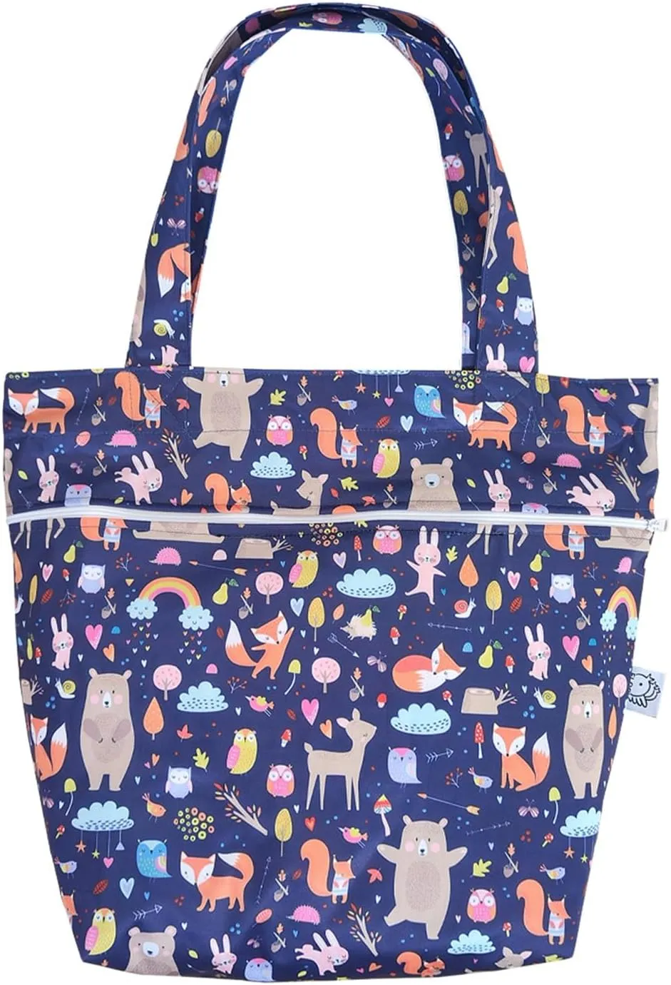 FLOCK THREE Leak Proof Large Tote Pool Bag Shoulder Handbag Water Proof with Zipper for Baby Care Sports Gym Grocery Travel