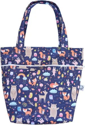 FLOCK THREE Leak Proof Large Tote Pool Bag Shoulder Handbag Water Proof with Zipper for Baby Care Sports Gym Grocery Travel