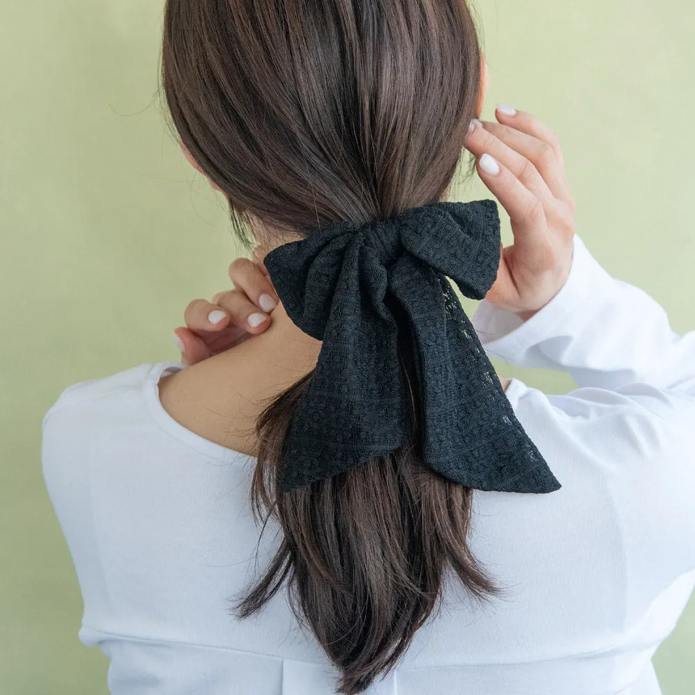 Floral Bowknot Hair Tie