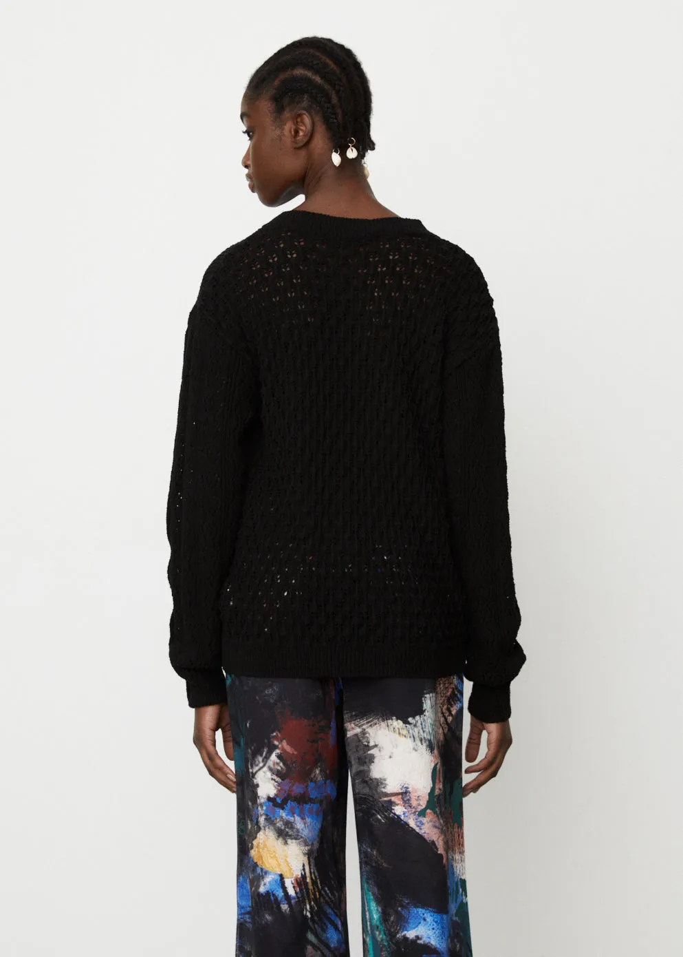 Flower Man Crew Neck Sweater