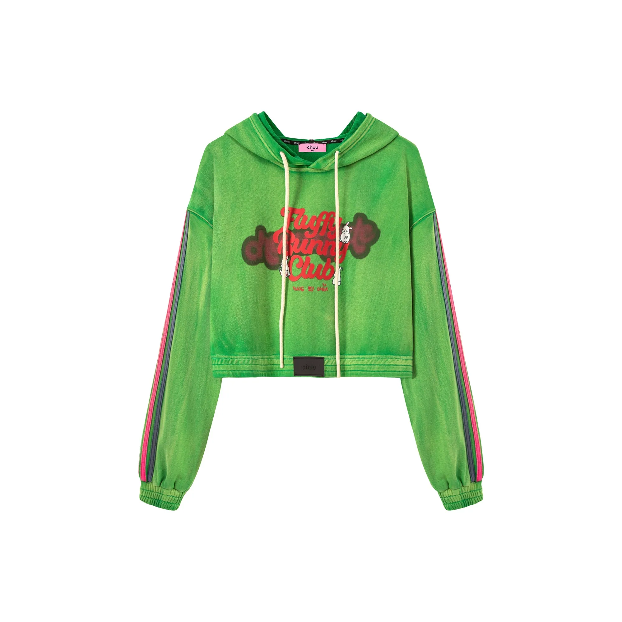 Fluffy Bunny Club Crop Hoodie