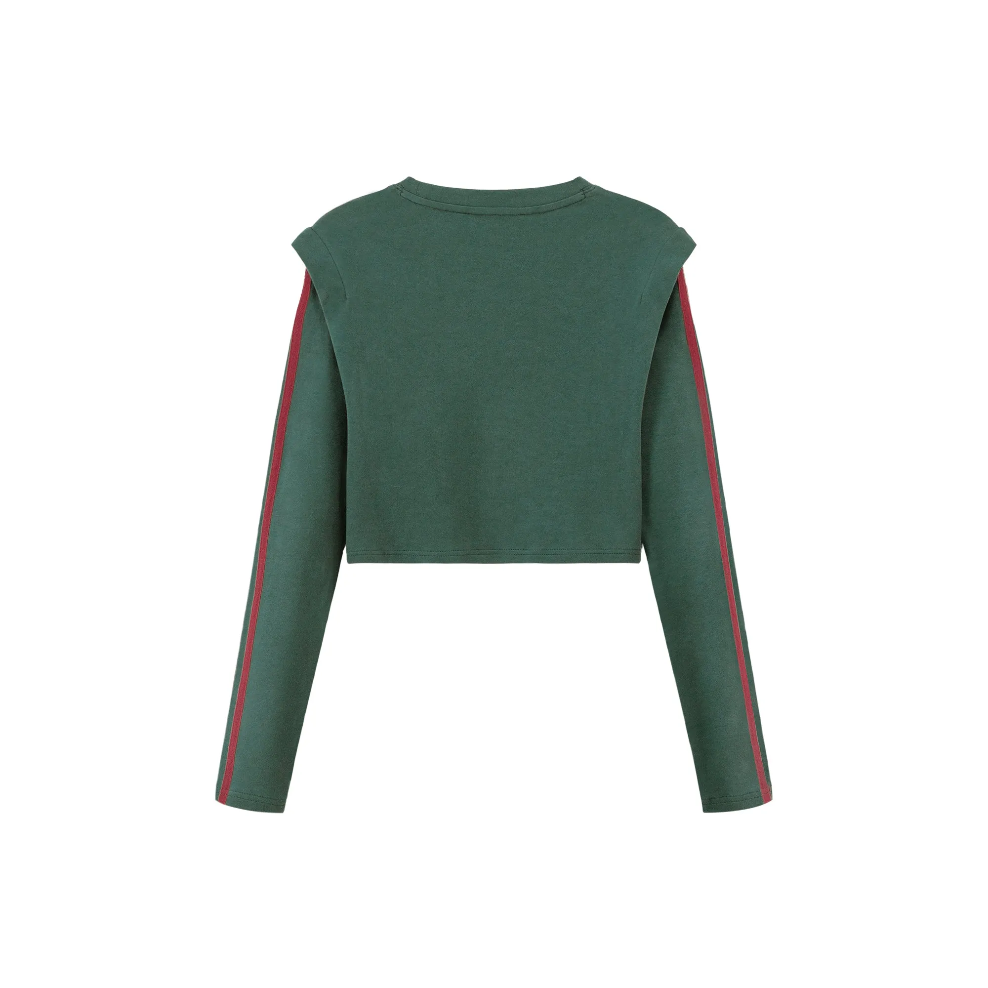 Fluffy Bunny Crop Long-Sleeves Top