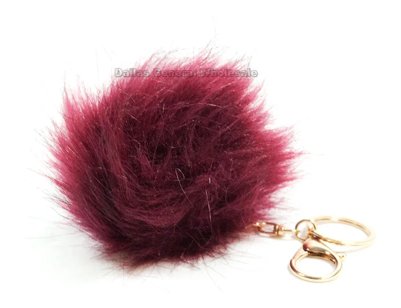 Fluffy Fur Balls Key Chains Wholesale