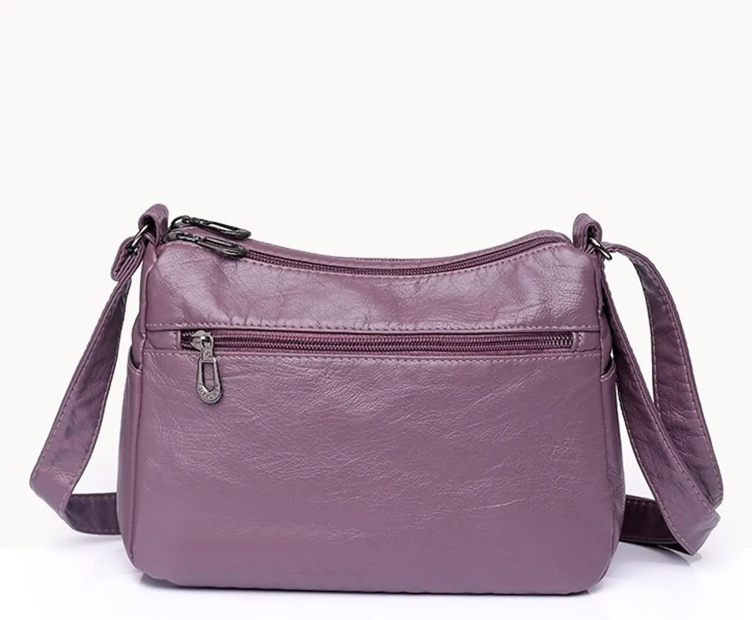 Foldie Crossbody Bags for Women Cute Hobo Tote Handbags Mini Clutch Purses with Zipper Closure Luxury Travel Bag(Purple)