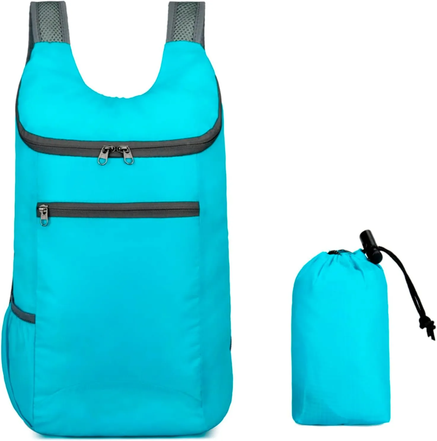 Folding Hiking Backpack Outdoor Custom Travel Bag With Sport Bag Gym Men Lightweight Sport Large (BU2, One Size)