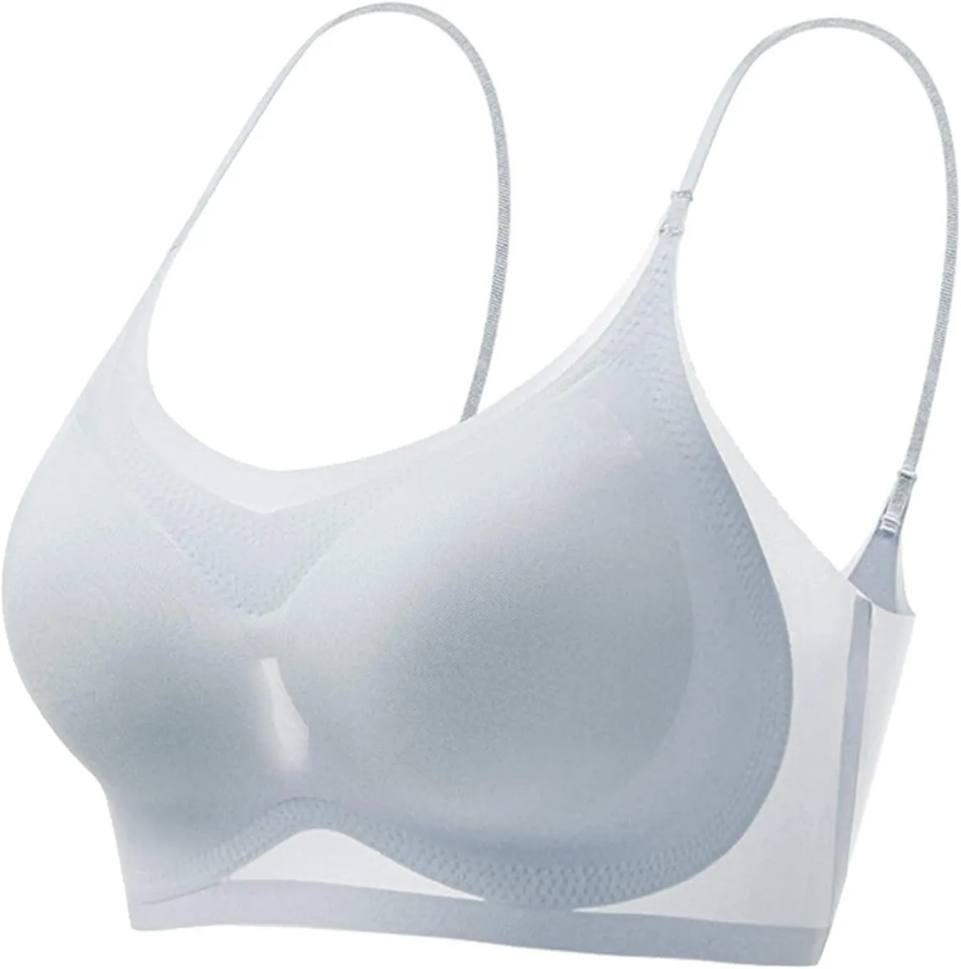 for Large Bust Sports Bra Yoga Sporty Ice Silk Seamless No Show Push Up Sports Bras Gym for Women Supportive Running