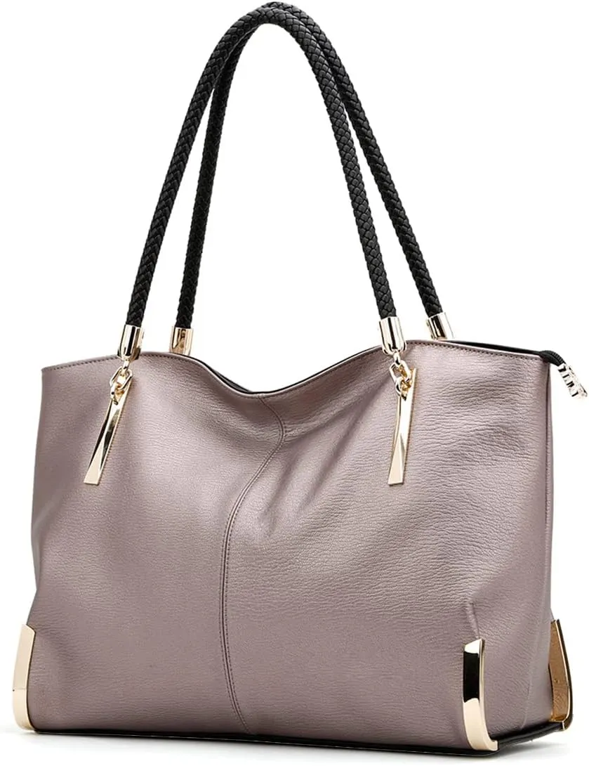 FOXLOVER Large Capacity Tote Handbags for Women, Women's Top-handle Bags Fashion Shoulder Bags Purses Minimalist design