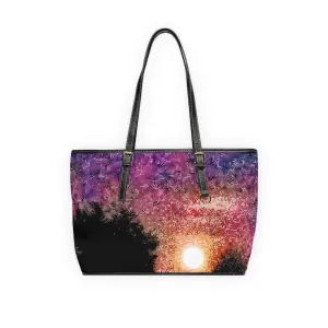 Full Moon PU Leather Shoulder Bag