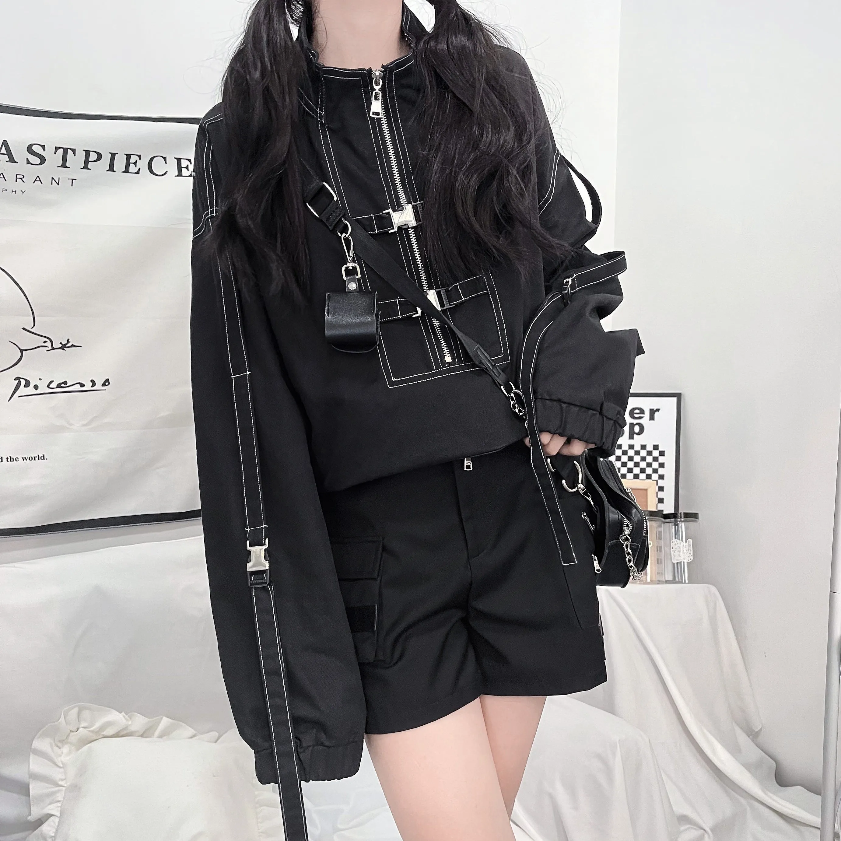 Futuristic Strap Jacket SD02483