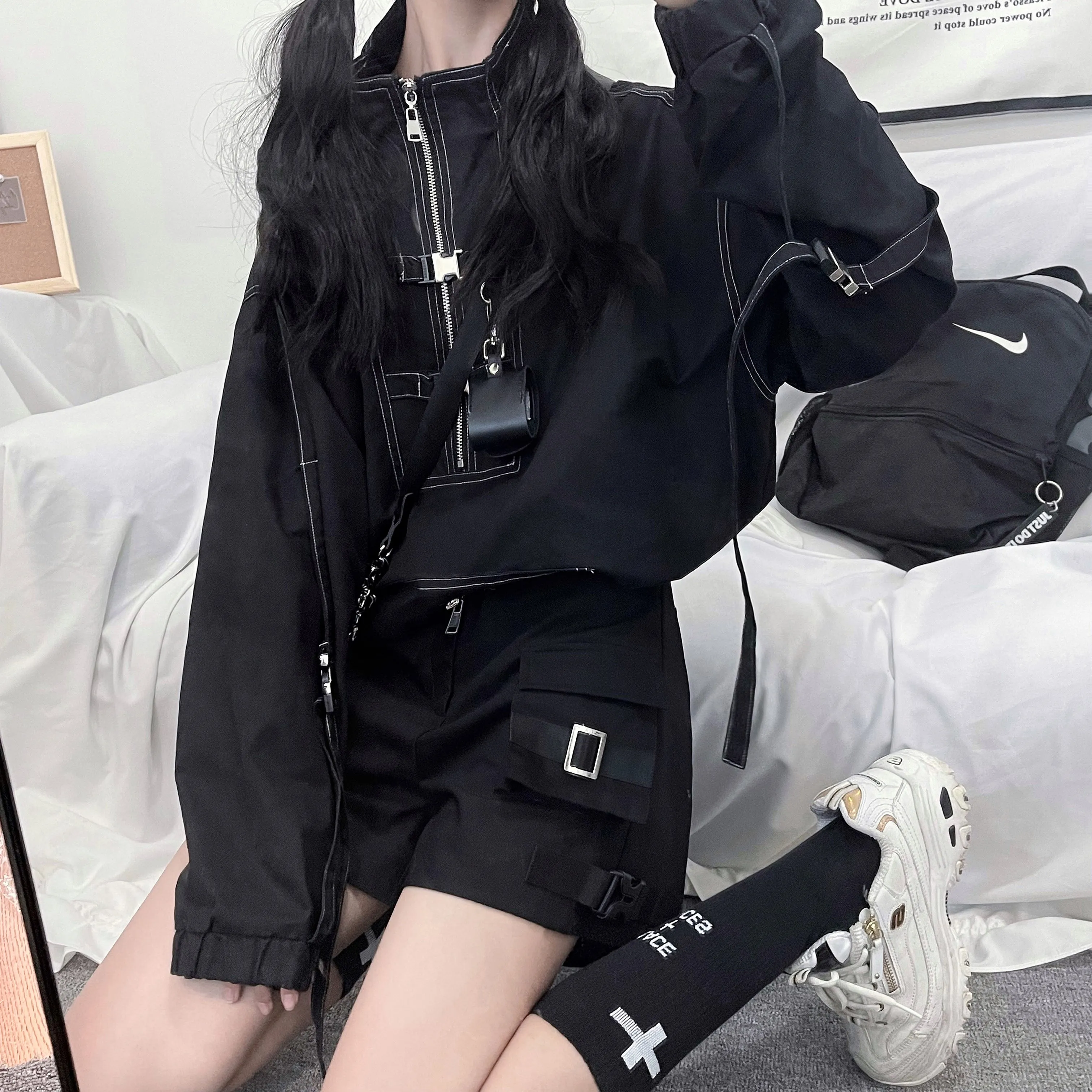 Futuristic Strap Jacket SD02483