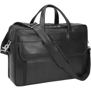 Genuine Leather Briefcase for Men 17.3 Inch Laptop Computer Case Business Travel Work Messenger Cross Body Shoulder Bag…