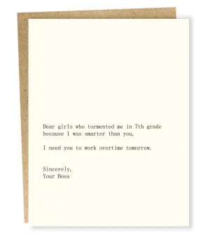 girls/boss card