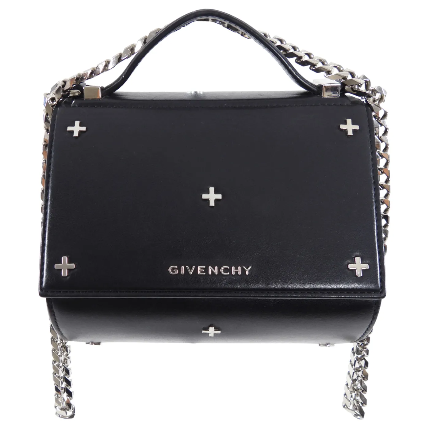 Givenchy Black Mini Pandora Box Chain Crossbody Bag
