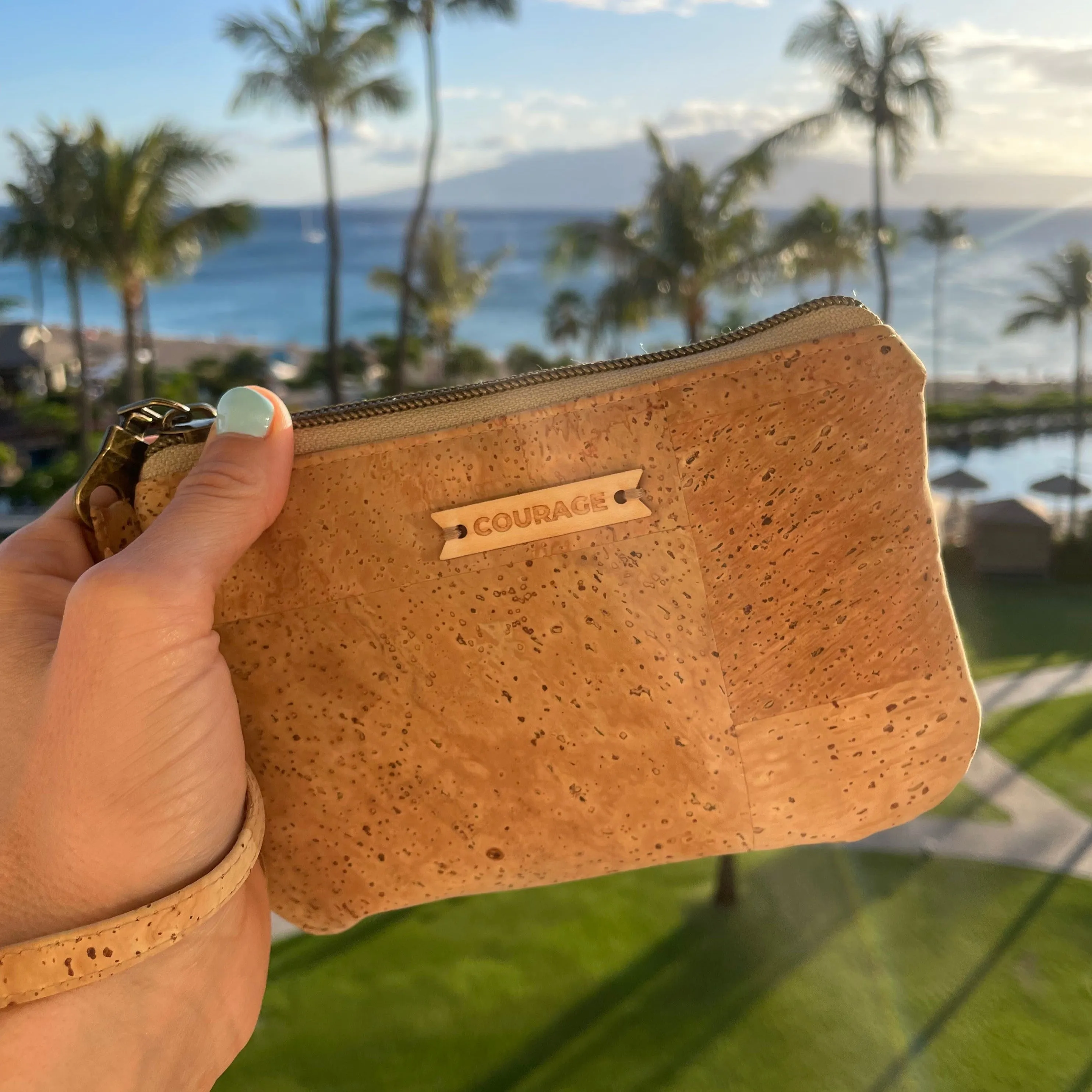 GIVER card wristlet | NATURAL