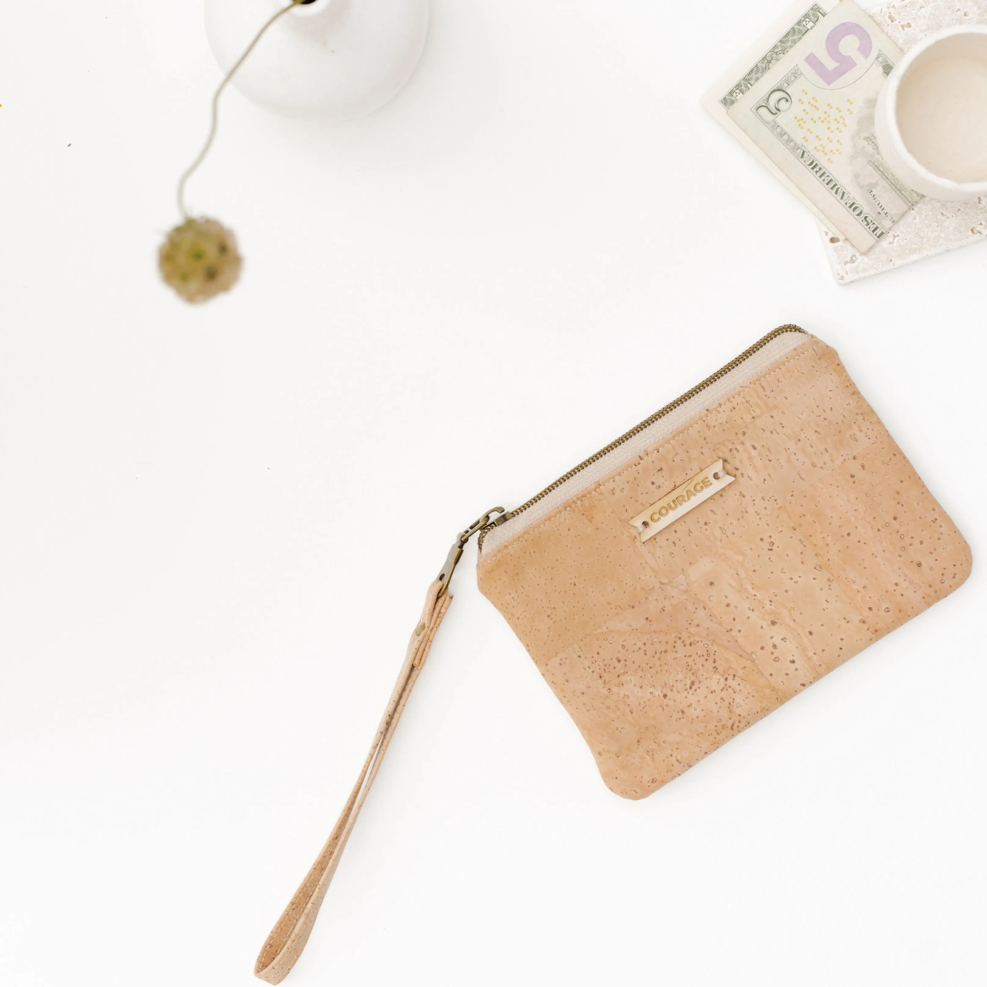 GIVER card wristlet | NATURAL