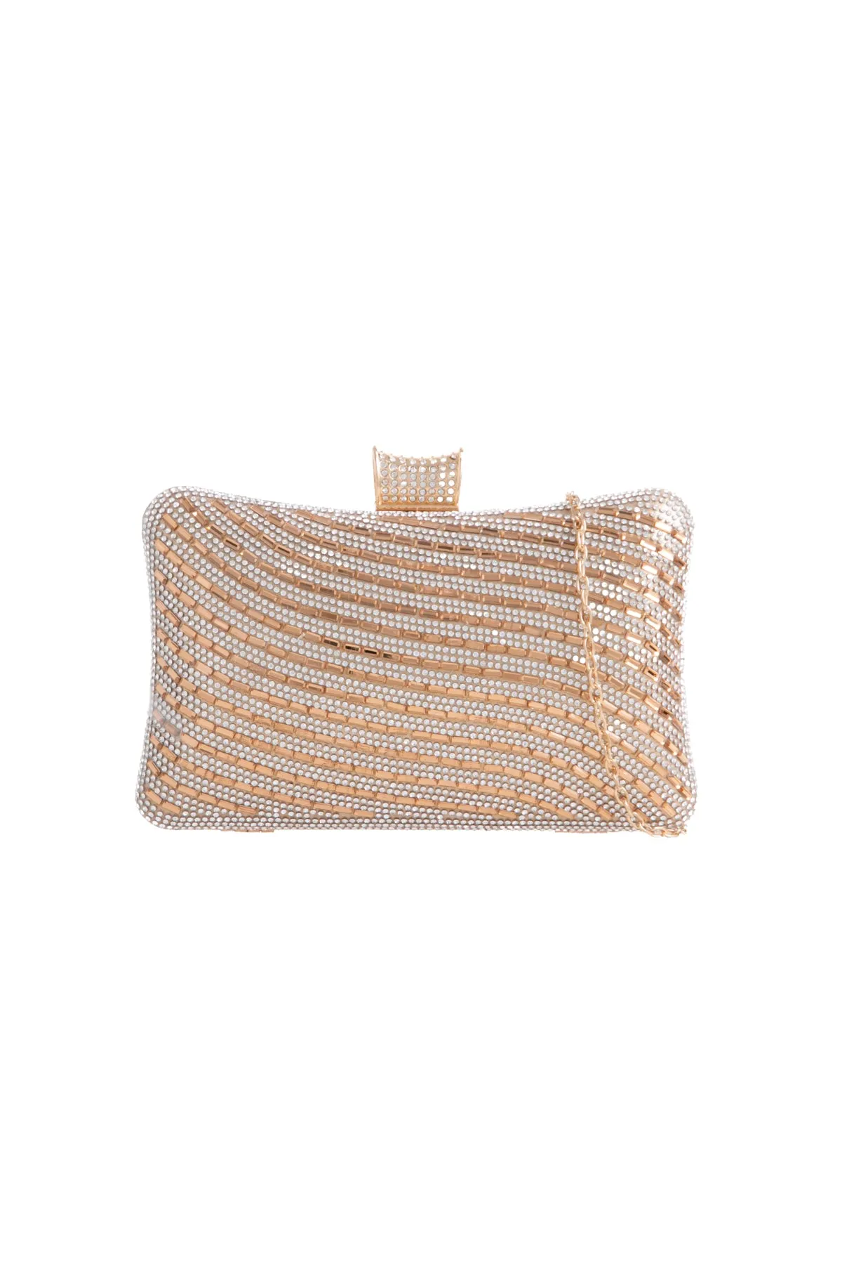Gold Diamante  Clutch Bag