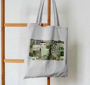 Green Abstract Tote Bag