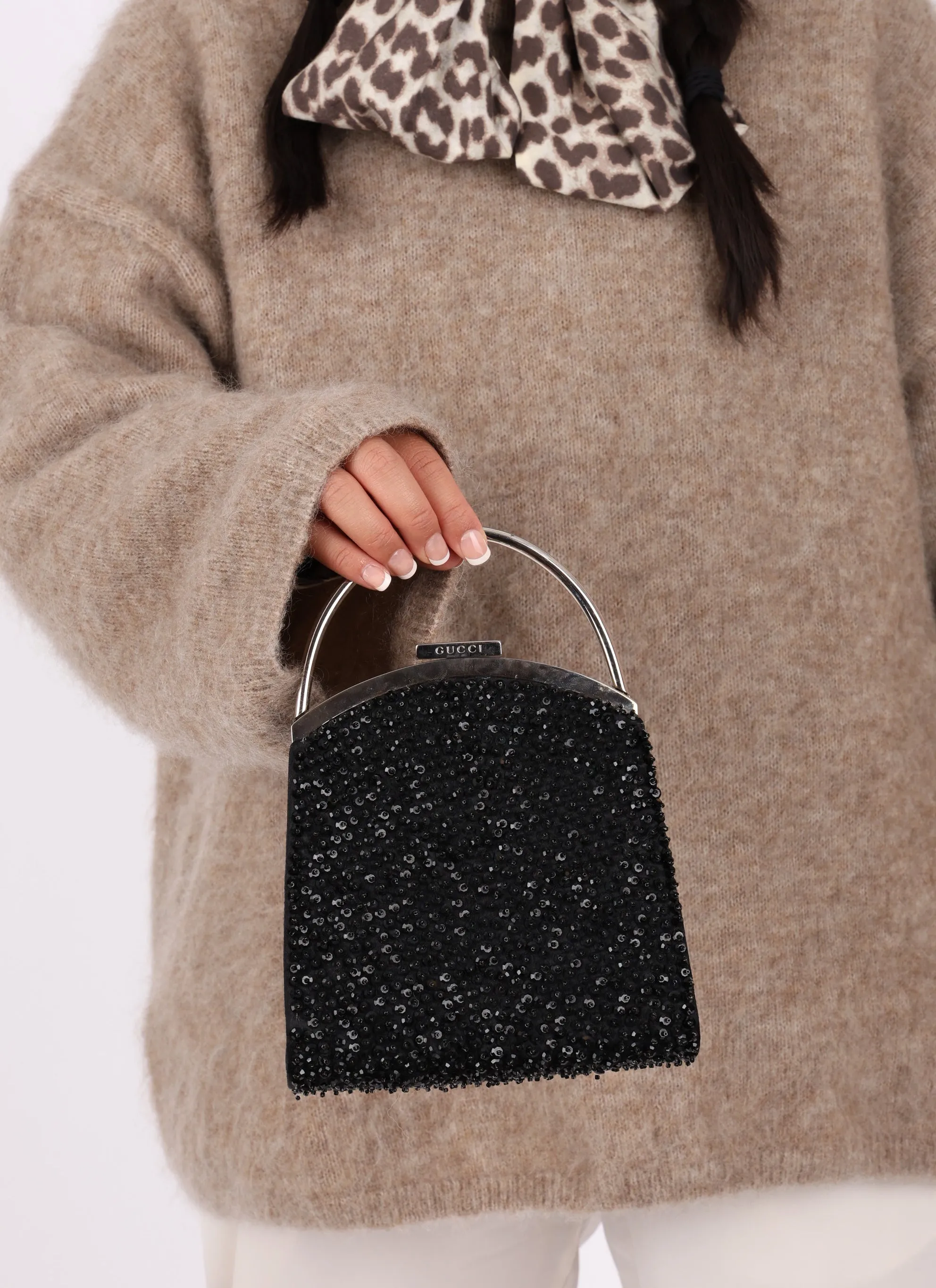 Gucci Beaded Metal Mini Top Handle