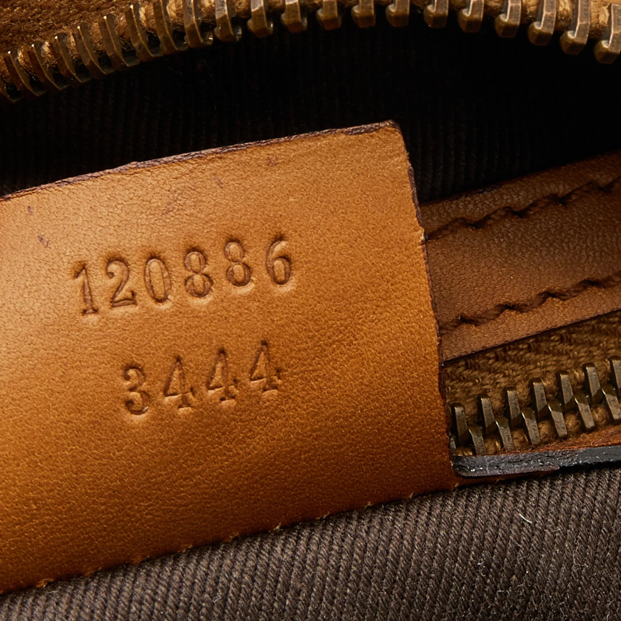 Gucci Beige/Tan GG Canvas And Suede Boston Bag