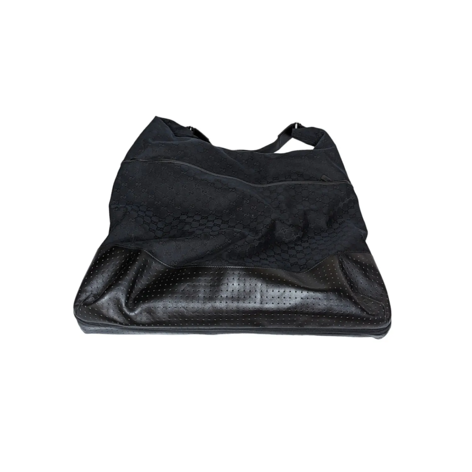 Gucci Black Nylon GG Monogram Garment Hobo