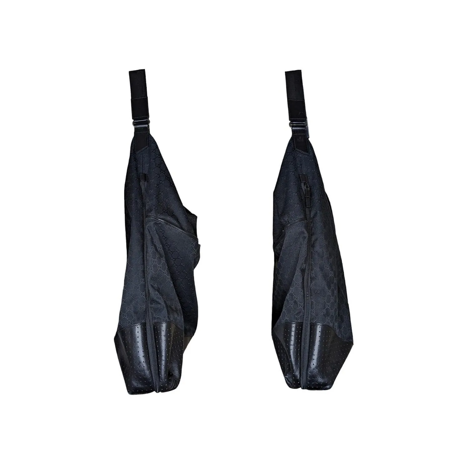 Gucci Black Nylon GG Monogram Garment Hobo